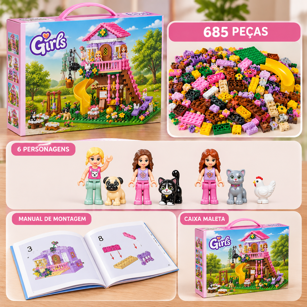 Casa na Árvore Encantada – 685+ Peças