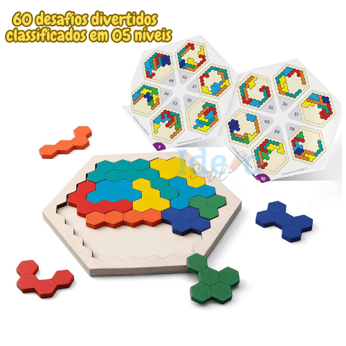 Quebra Cabeça Geométrico - Brinquedo Educativo