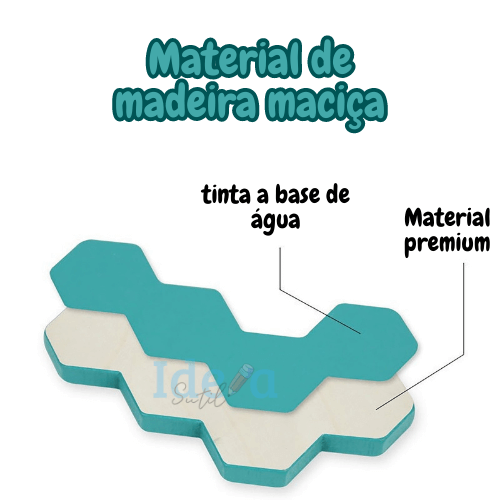 Quebra Cabeça Geométrico - Brinquedo Educativo