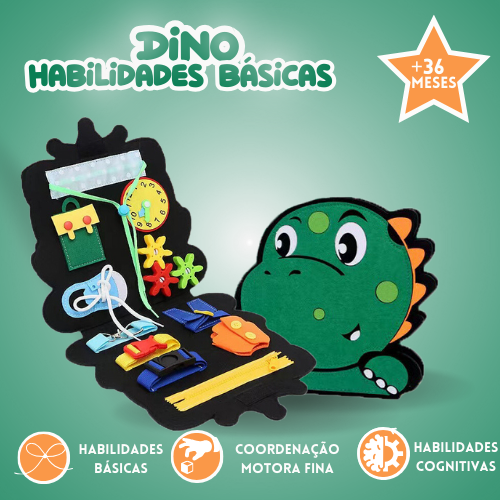 Dino Habilidades Básicas - Brinquedo Educativo