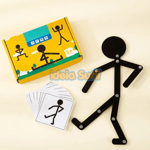 Boneco Flexível - Brinquedo Educativo