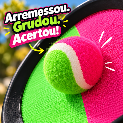 GrudaBola Challenge – Jogo de Arremesso com Velcro