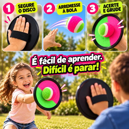 GrudaBola Challenge – Jogo de Arremesso com Velcro