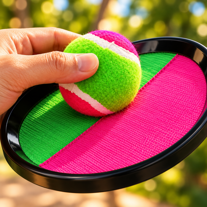 GrudaBola Challenge – Jogo de Arremesso com Velcro