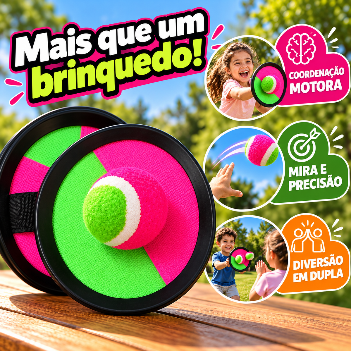 GrudaBola Challenge – Jogo de Arremesso com Velcro