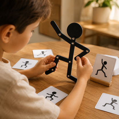 Boneco Flexível - Brinquedo Educativo