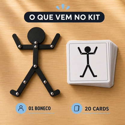 Boneco Flexível - Brinquedo Educativo