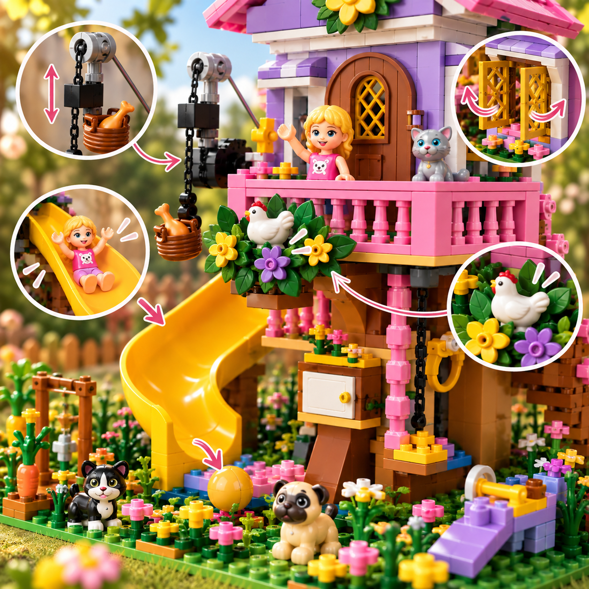 Casa na Árvore Encantada – 685+ Peças