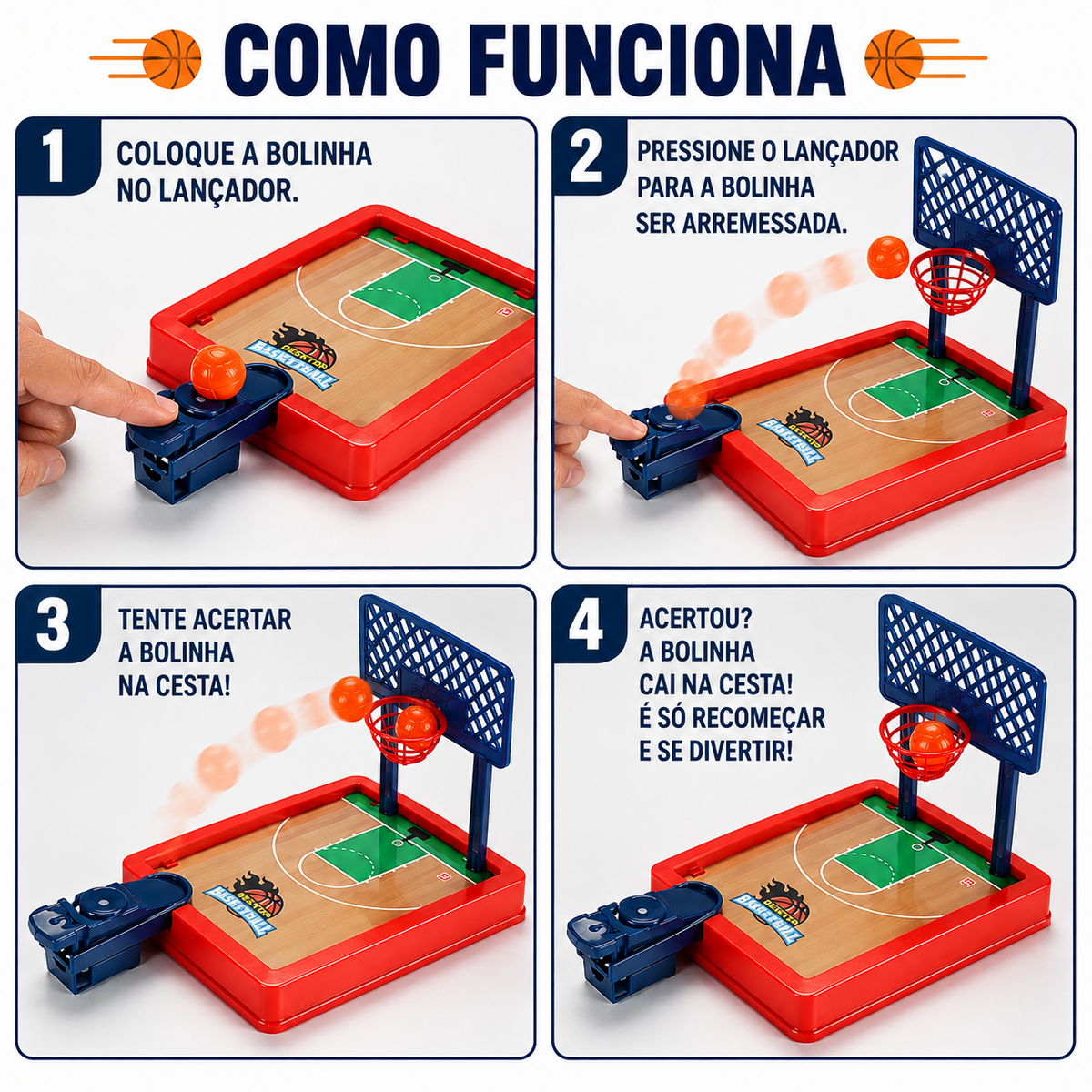 Basquete de bolso - Brinquedo Educativo
