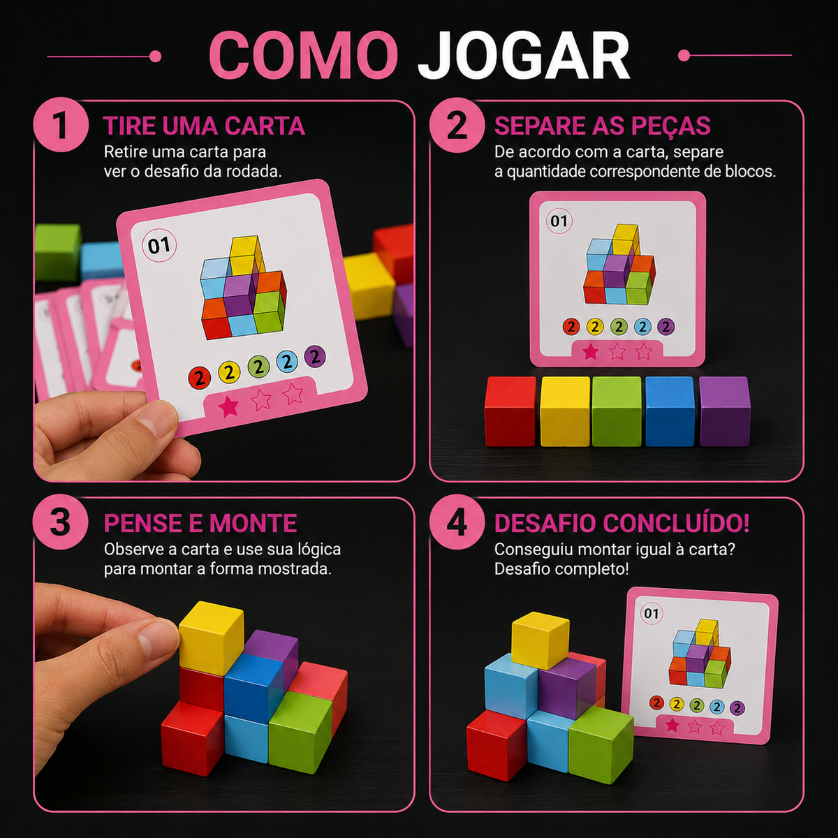 Cubo Cognitivo - Brinquedo Educativo