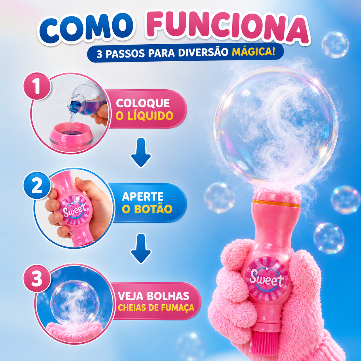 Fumaça Kids - A Bola Mágica com Névoa